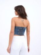 6285 KOT BLUZ-MAVİ resmi